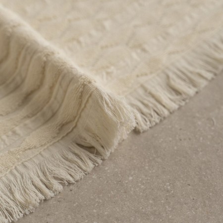 Terry towel Pasionaria "Wave", 450 gr, size 50x90 cm, cream color-2