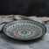 Lryagan Round Rishtan ceramics, 41cm, brown-red-blue ornament