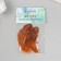 Decorative pheasant feather "Rice. Orange" set 20 pcs h = 5-7 cm