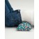 Pillow orthopedic roller with buckwheat luster, size 20x50 cm, watermelon, blue color