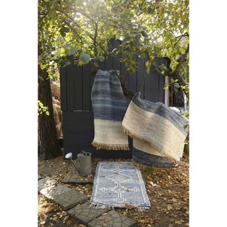 Reding from jute, denim and wool Tkano Hyderabad Ethnic, size 120x180 cm-8