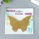Interior mirror sticker "Openwork" set 3 pcs gold 11x7.5 cm