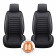 Frozen on the seat, universal Senator Creed, eco -leather, 2pcs, foam 10mm, black 77718