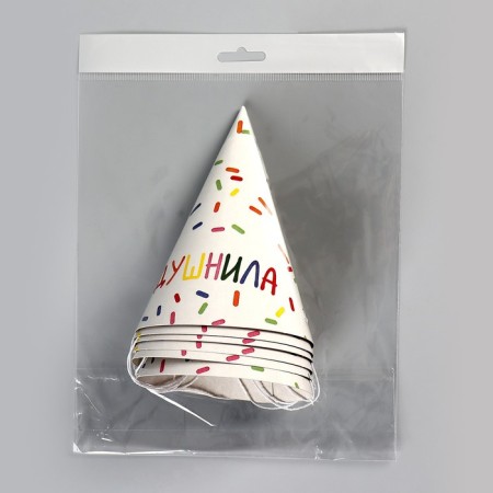 Paper cap “Blind”, white, (set 6 pcs)-4