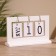 Souvenir eternal calendar, tree, 5.5x19.5x13 cm, col. white
