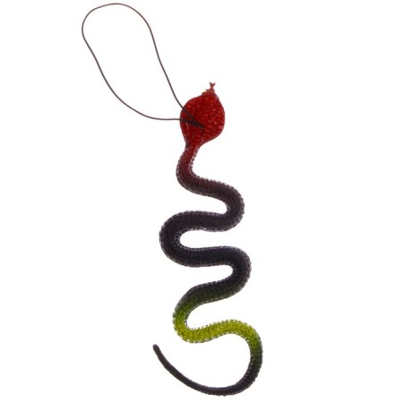 Joke "snake", rubber, black-3