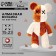 Diamond mosaic on a figure with a complete filling "Bear", beige brown