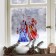 Stickers for glass "Santa Claus and Snow Maiden", reusable, 20 x 34 cm, new year