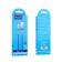 Hoco X65, Type -C - USB, 3 A, 1 m, TPE braid, blue