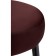 Barrier stool Plato metal/velor, black/burgundy 43x43x65 cm
