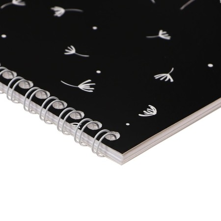 Album for drawing A4, 20 sheets on the crest "Black style", cardboard cover, offset block 100 g/m2, mix-6