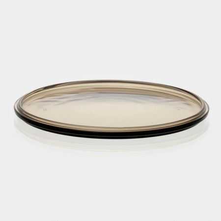 A set of glass plates "Dym", 5 items: 2 plates d = 18.3 cm, 3 plates d = 19.8 cm-2