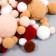 Decor for creativity "Pomponchiki. Autumn time" d = 1-3 cm set 135 pcs