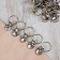 A ring for a cornice, with a clamp, d = 32/36 mm, 20 pcs, silver color