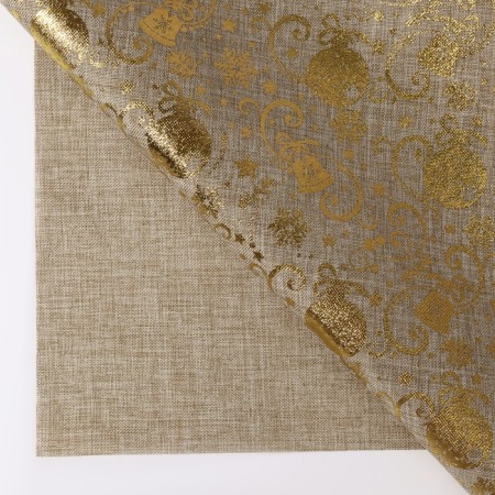 Losk "New Year's toys", 48 × 48 cm, gold color-2