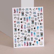 Nail stickers 10.2*8cm icons CA-743 Vygotok