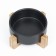 Ceramic bowl on a stand 450 ml 13 x 5 cm, black