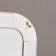 Interior mirror, acrylic, 35 x 95 cm white,