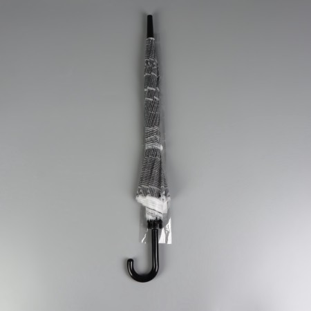 Umbrella - a semiautomatic “newspaper” cane, 8 spokes, r = 47/54 cm, d = 108 cm, color gray color-3