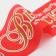 Tape "graduate", silk red on the year 3D