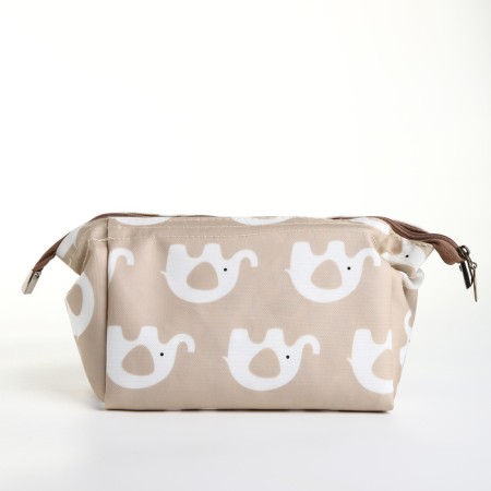 Lightning cosmetic bag, beige color-1