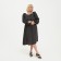 Women's dress with a cut Mist Plus-Size, size 52, black color
