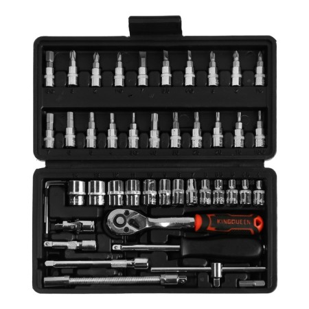 Kingqueen Wib-09060 tool set, rattle 72 teeth, 46 items-1
