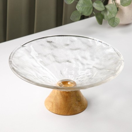 Glass vase for fruits "IVF. Drawing ", 1.13 l, 25 × 12 cm-1