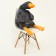 Skill of a soft toy "Goose", 110 cm, color gray color