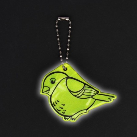 Reflective element "bird", bilateral, 5.5 × 4.7 cm, color mix-2