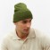 Two -layer male hat with lapel, one size, khaki color