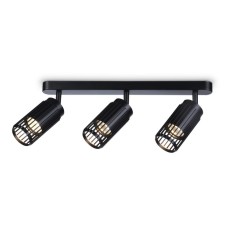 Спот настенно-потолочный поворотный со сменной лампой Ambrella light, Techno family, TN51690, 3хGU10, цвет чёрный