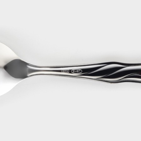 Tablespoon “Lyovushka”, h = 16 cm, thickness 1.2 mm, silver color-3