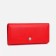 Women's wallet on magnets, red color