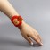 Needle on the Yabloko bracelet, 23 × 6.5 cm, red color