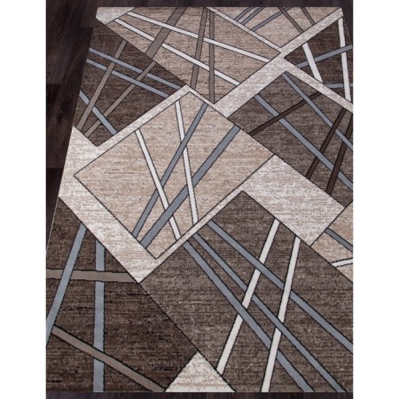 Rectangular carpet Merinos Sierra, size 200x400 cm, color BEIGE-BROWN 2