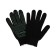 Gloves, x/b, knitting 7 class, 6 threads, with PVC dots, size 10, black, set 10 pairs, Greengo