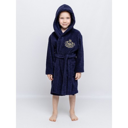 Baby robe, height 128 cm, dark blue color-3