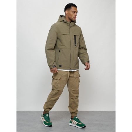 Male spring jacket, size 48, light green color-9