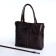 Luggage bag with a zipper, 3 external pockets, a long belt, a dark brown color