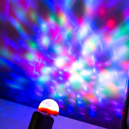 Night "Crystal" Led usb RGB MIX 4x4x4.3 cm Risalux-4