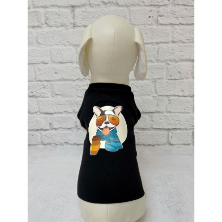 Футболка для собак с термопринтом, размер 30 (ДС 30, ОГ 37-39, ОШ 24-25 см), микс-2