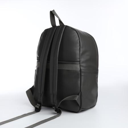 Youth backpack with lightning, 4 pockets, gray color-3