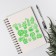 Plastic stencil "indoor plants" 13x13 cm