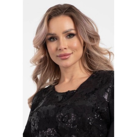 Female blouse, size 42, black color-7
