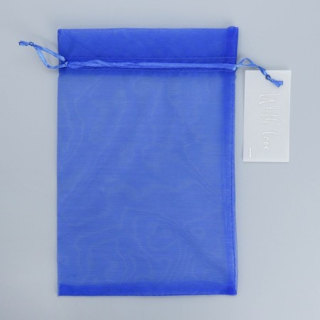 Blue Gift Organza Blue "With Love", with a nameplate 16 x 24 cm +/- 1.5 cm-5