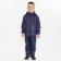 Jacket (windbreaker) on a fleece for a boy, blue color, height 128-134 cm