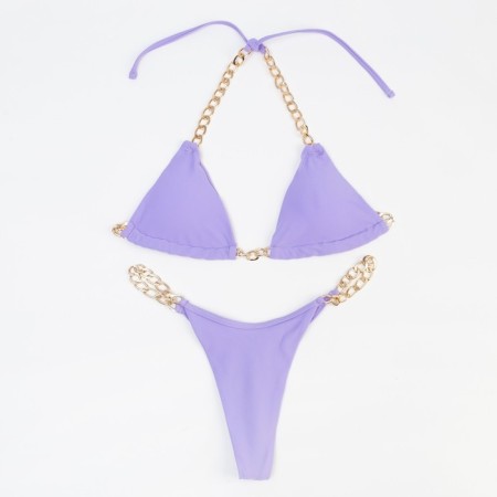 Swimsuit female separate minku lilac color, size 46-4