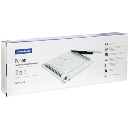Roller cutter/saber A4, cutting up to 10 sheets, cutting length 320 mm, 3 cuttings, 2 in 1 Officespace 3025552-10