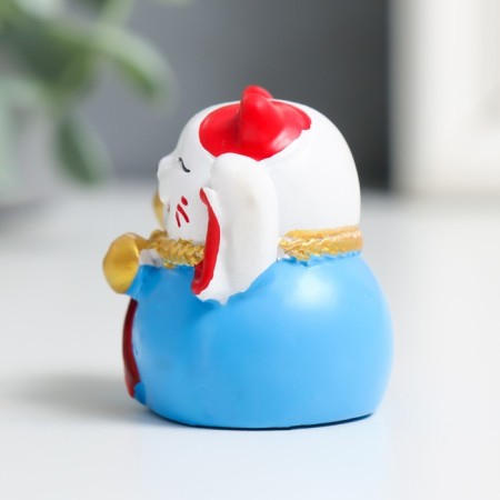 Polystone souvenir "Mani-Neko with bells" mix 4x3.5x3.5 cm-5